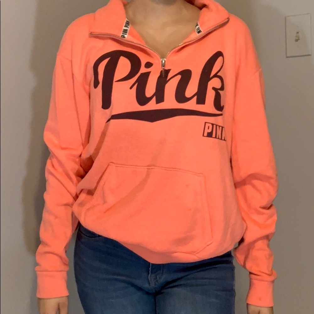 Pink / Victoria Secret Half Zip Up